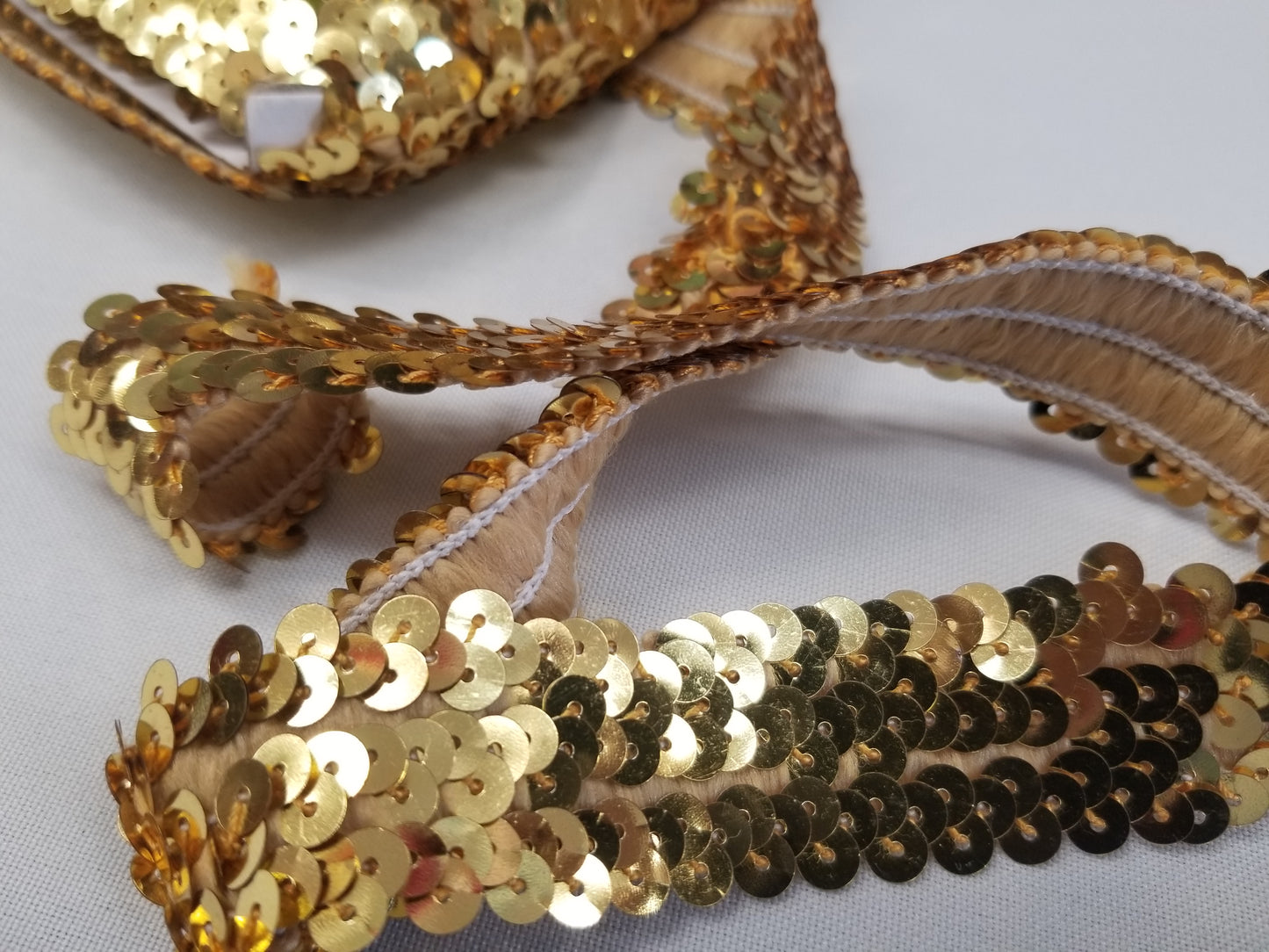 Gold ribbon braid 10mm | 20mm, gold metallic thread braid, gold embroidery trim, Moroccan Sfifa, lace, ethnic vintage haberdashery 15 yards