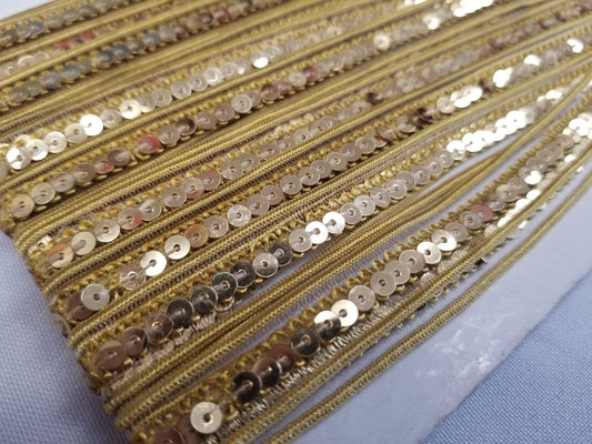 Gold ribbon braid 10mm | 20mm, gold metallic thread braid, gold embroidery trim, Moroccan Sfifa, lace, ethnic vintage haberdashery 15 yards