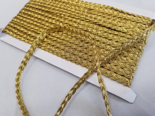 Gold ribbon braid 10mm | 20mm, gold metallic thread braid, gold embroidery trim, Moroccan Sfifa, lace, ethnic vintage haberdashery 15 yards
