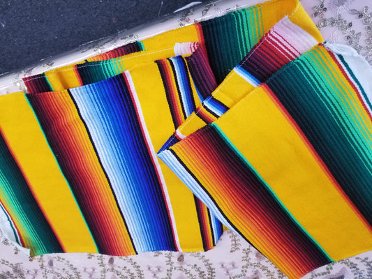 New Authentic  Serape 14" Wide by 84" Long - Cinco de Mayo Mexican Serape Cotton Table Runner