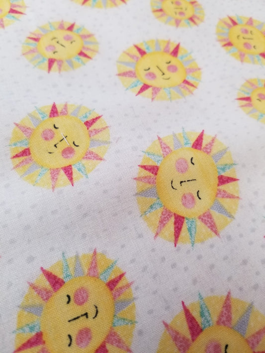 Keep Shining Bright 100% Cotton, Eco-print, Printed Cotton Fabric, Width 45"