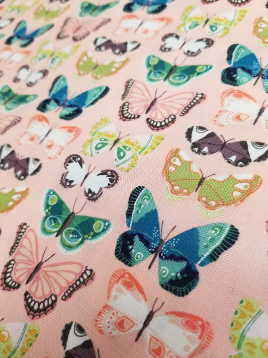 Midsummer Meadows 100% Cotton, Eco-print, Printed Cotton Fabric, Width 45"