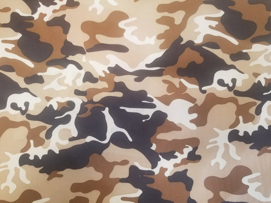 Camouflage Prints DTY Brushed Knit Fabric, Fabric by the Yards, Soft Jersey Fabric, Stretch Jersey knit