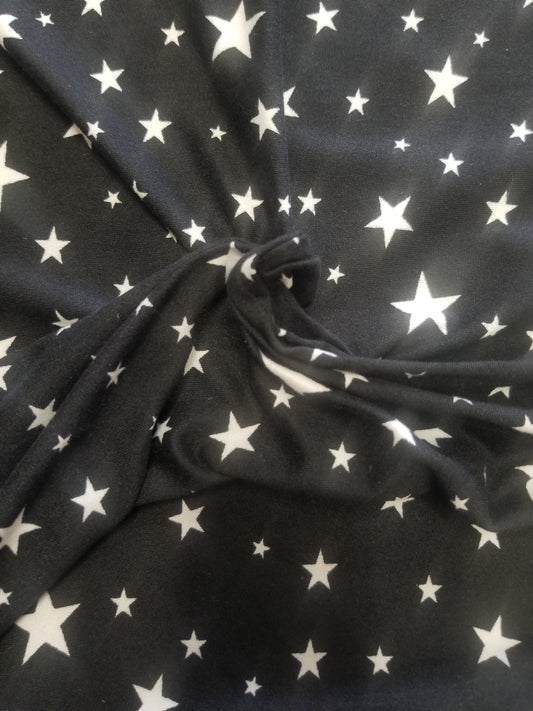 Starry Night Prints DTY Brushed Knit Fabric, Fabric by the Yards, Soft Jersey Fabric, Stretch Jersey knit