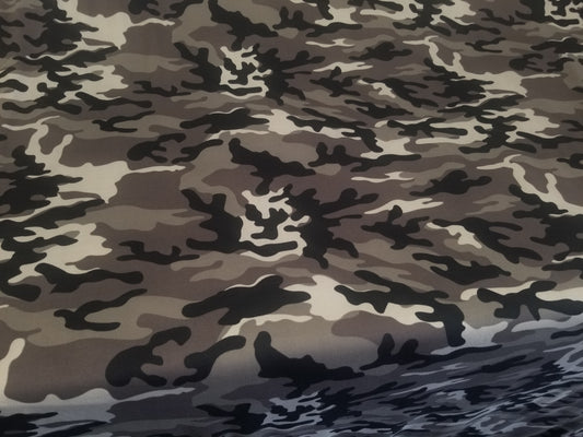 Camouflage Prints DTY Brushed Knit Fabric, Fabric by the Yards, Soft Jersey Fabric, Stretch Jersey knit