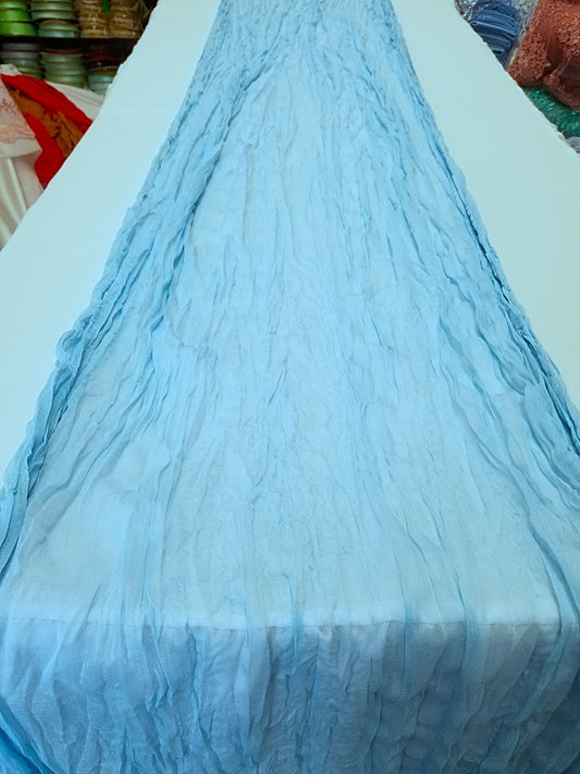 Baby Blue Hand dyed Wedding runner, Gauze centerpieces rustic runner, Cheesecloth Bridal shower runner, Boho decoration, Table cotton scrim