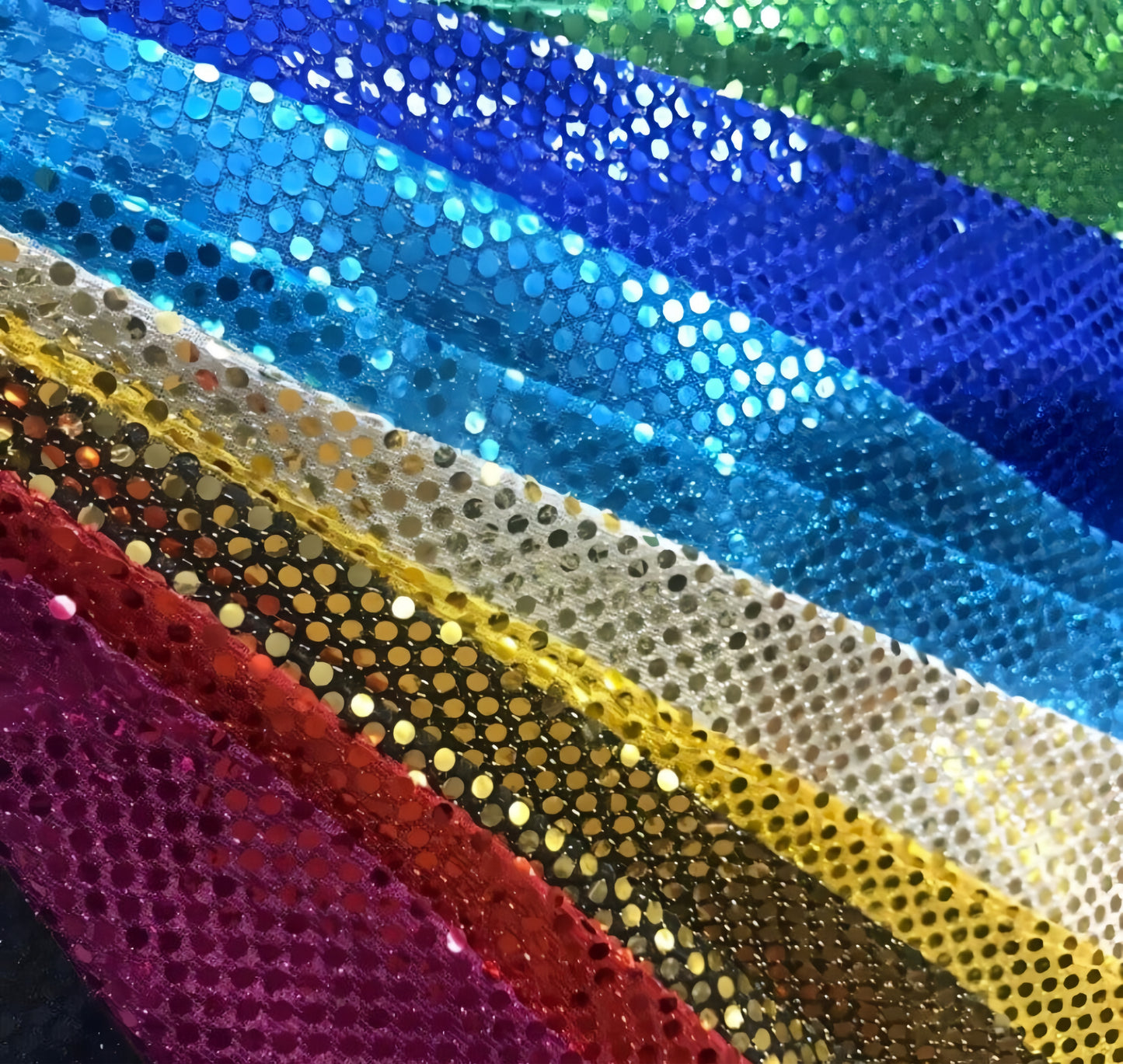 Confetti Dot Sequins Fabric | 6mm Sequins Fabric | 45" Wide | Glued 6 MM Sequins Fabric | Costume Cosplay Fashion Decor |