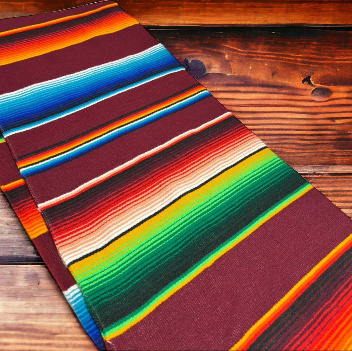 Authentic Serape Blanket, 1970s Mexican Textile, Southwestern Decor