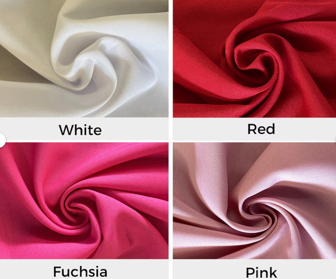 120'' Width  Poly Poplin Polyester Assorted Colors Fabric by the Yard