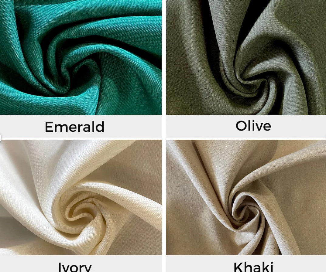 120'' Width  Poly Poplin Polyester Assorted Colors Fabric by the Yard