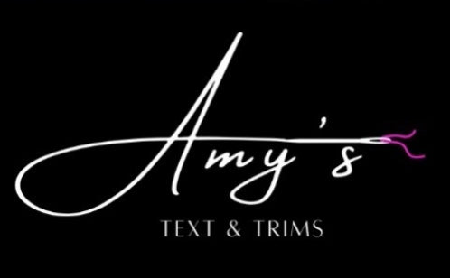 Amys text and trims